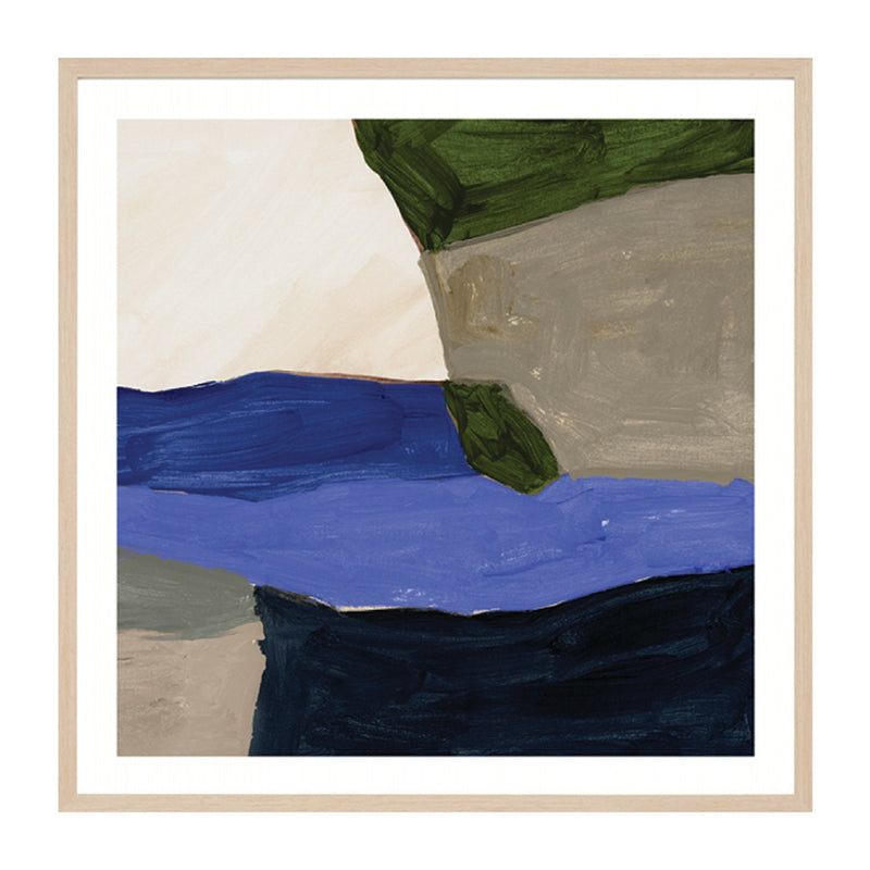 Ultramarine / Framed Art Print / 38 x 38cm