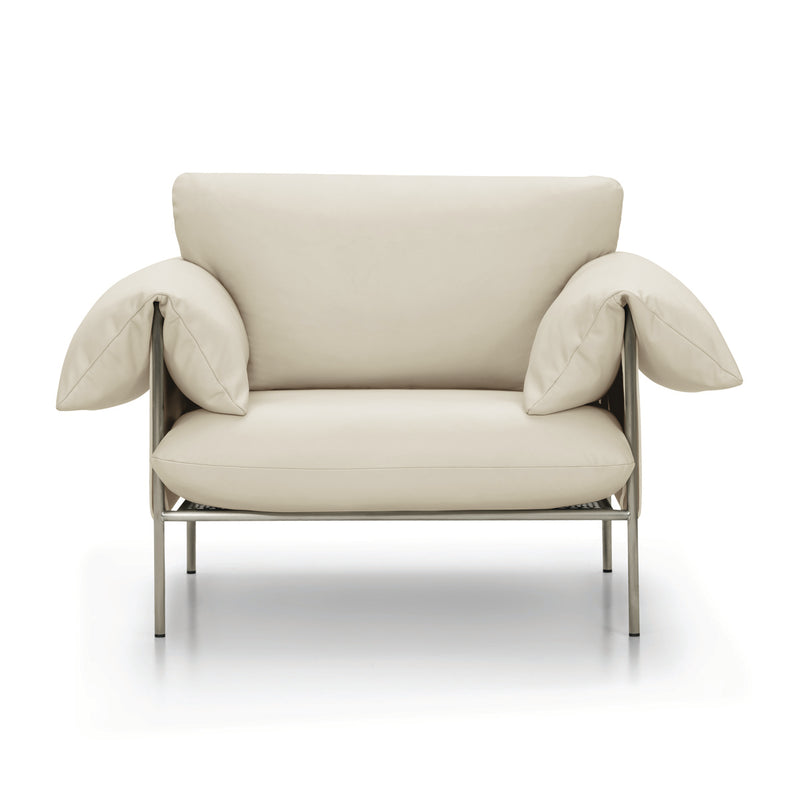 Simpson Cream / Brushed Steel Frame