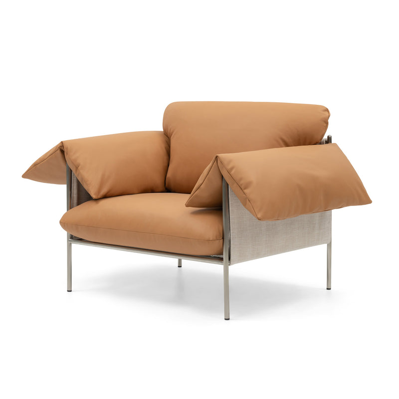 Simpson Tan / Brushed Steel Frame