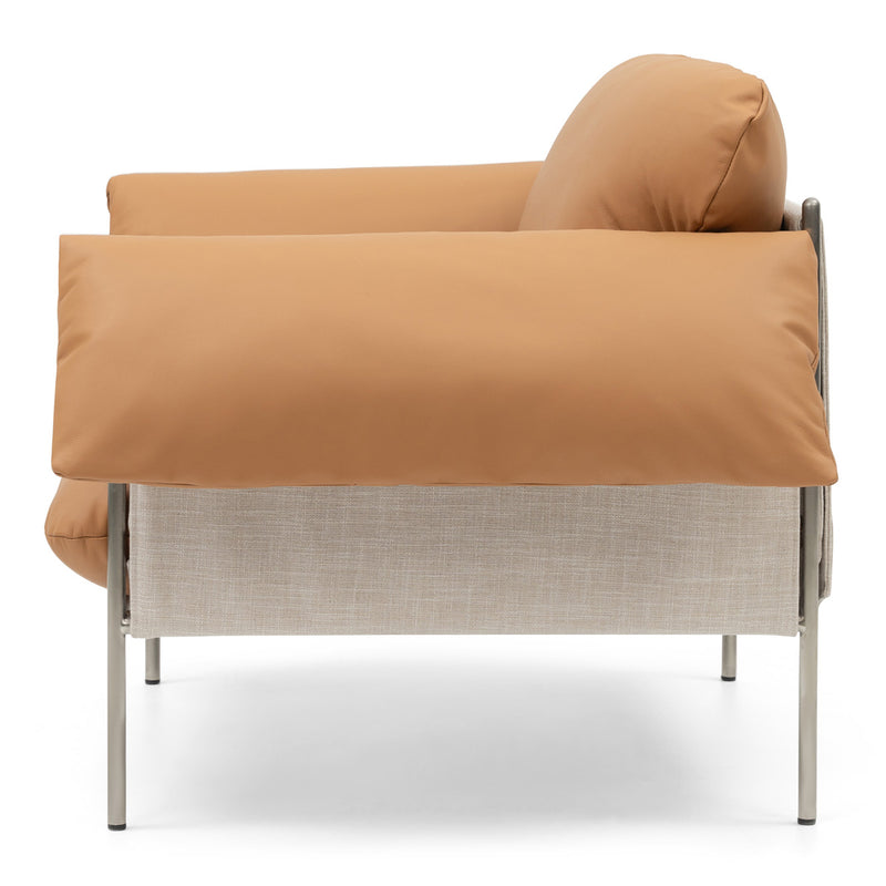 Simpson Tan / Brushed Steel Frame