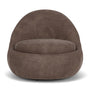 Babette Swivel Armchair - Aulla Cacao Textured Weave