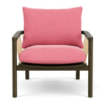 Firenze Bubblegum Fabric / Dark Walnut