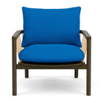 Mark Cobalt Blue Weave / Dark Walnut