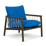 Mark Cobalt Blue Weave / Dark Walnut
