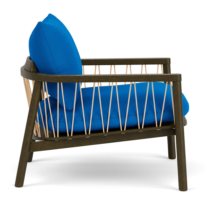 Mark Cobalt Blue Weave / Dark Walnut