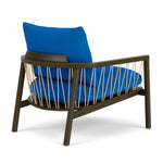 Mark Cobalt Blue Weave / Dark Walnut