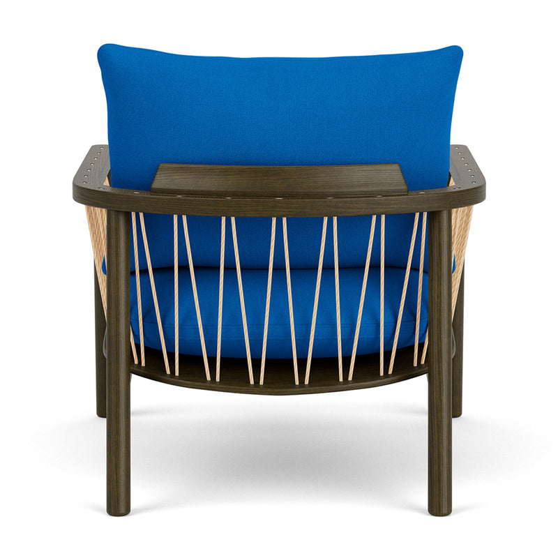 Mark Cobalt Blue Weave / Dark Walnut