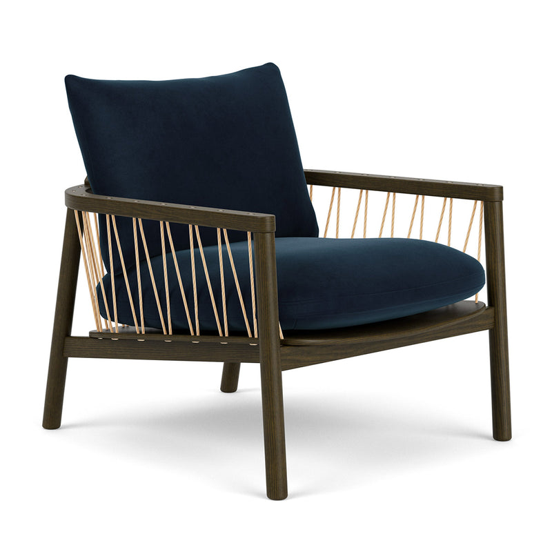 Lux Navy Velvet / Dark Walnut