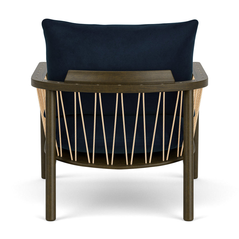 Lux Navy Velvet / Dark Walnut