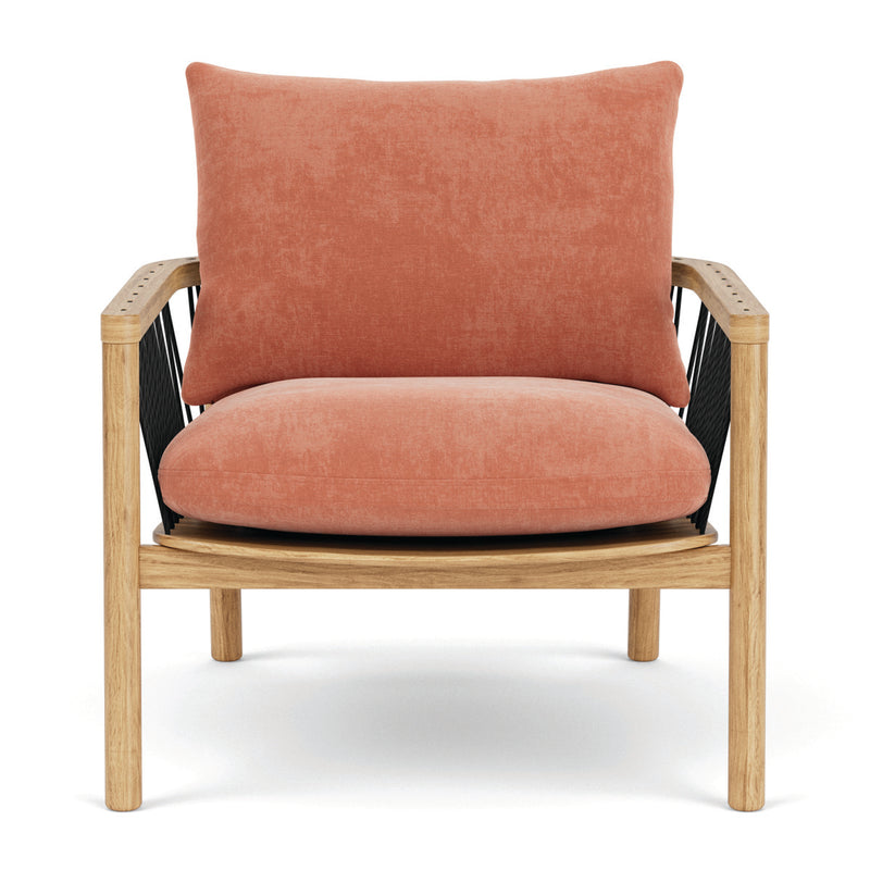 Danny Dusty Rose Textured Weave / Oak