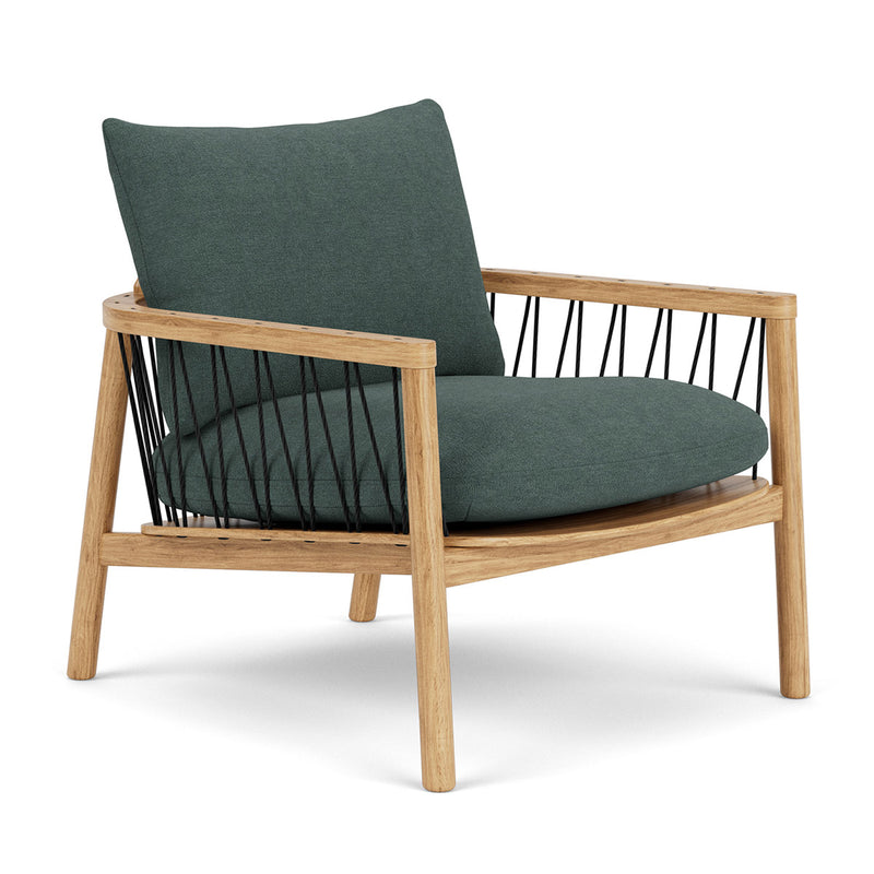 Form Blue Grey Fabric / Oak