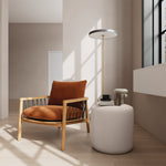 Moss Rust Fabric / Oak