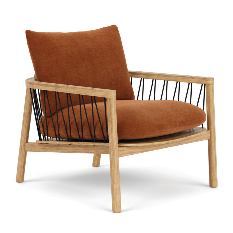 Moss Rust Fabric / Oak
