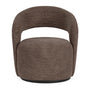 Judi Swivel Armchair - Aulla Cacao Textured Weave