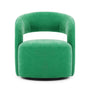 Judi Swivel Armchair - Moss Grass Green Fabric