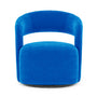 Judi Swivel Armchair - Mark Cobalt Blue Weave