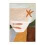 Abstract Tabletop Orange 1 Art Print - Framed Canvas / 40 x 60cm