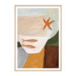 Abstract Tabletop Orange 1 Art Print
