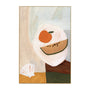 Abstract Tabletop Orange 2 Art Print - Framed Canvas / 40 x 60cm