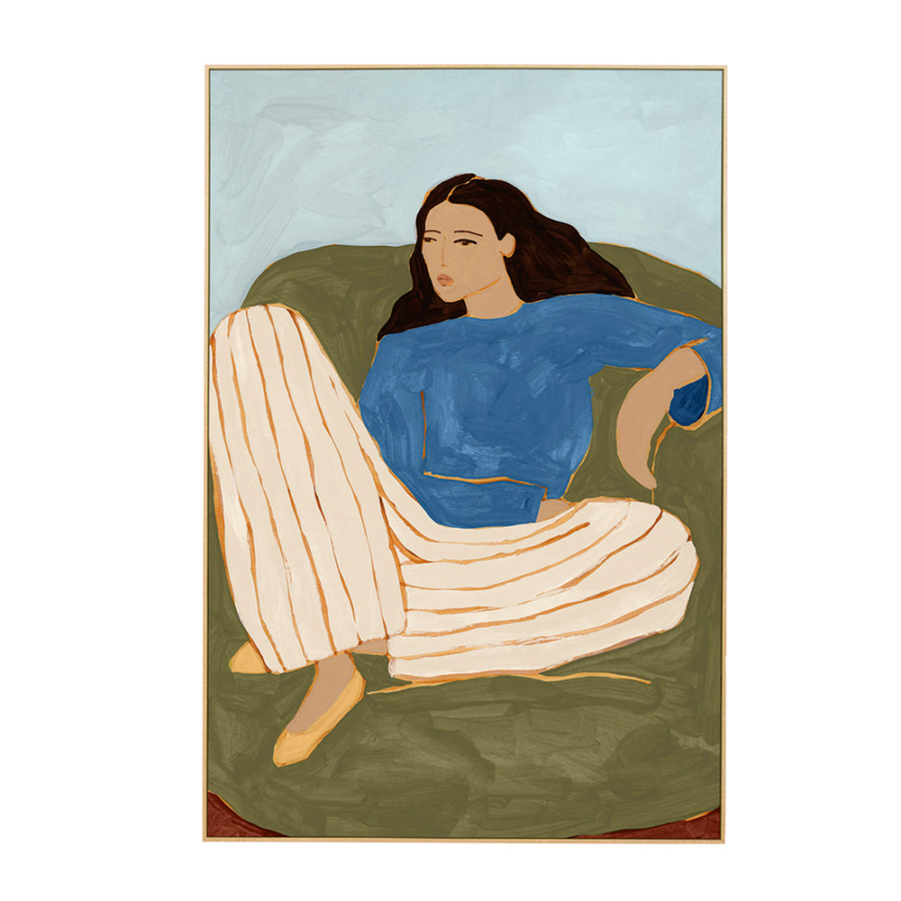 Blue / Framed Canvas / 42 x 62cm