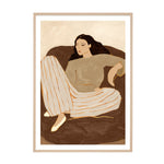 Natural / Framed Art Print / 33 x 45cm