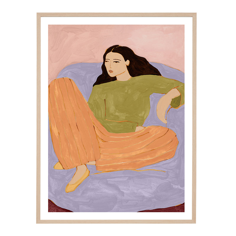 Peach / Framed Art Print / 33 x 45cm