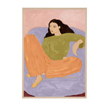 Peach / Framed Art Print, No Border / 33 x 45cm