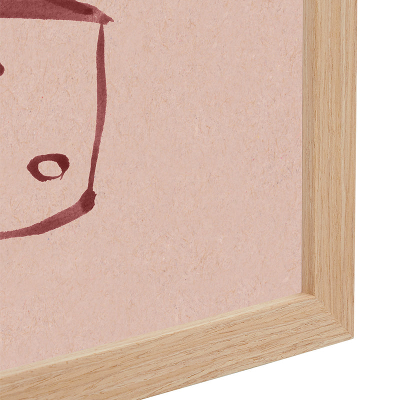 Blush / Framed Art Print, No Border / 33 x 45cm