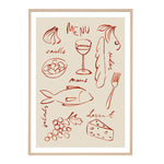 Red / Framed Art Print / 33 x 45cm