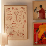 Red / Framed Art Print / 33 x 45cm