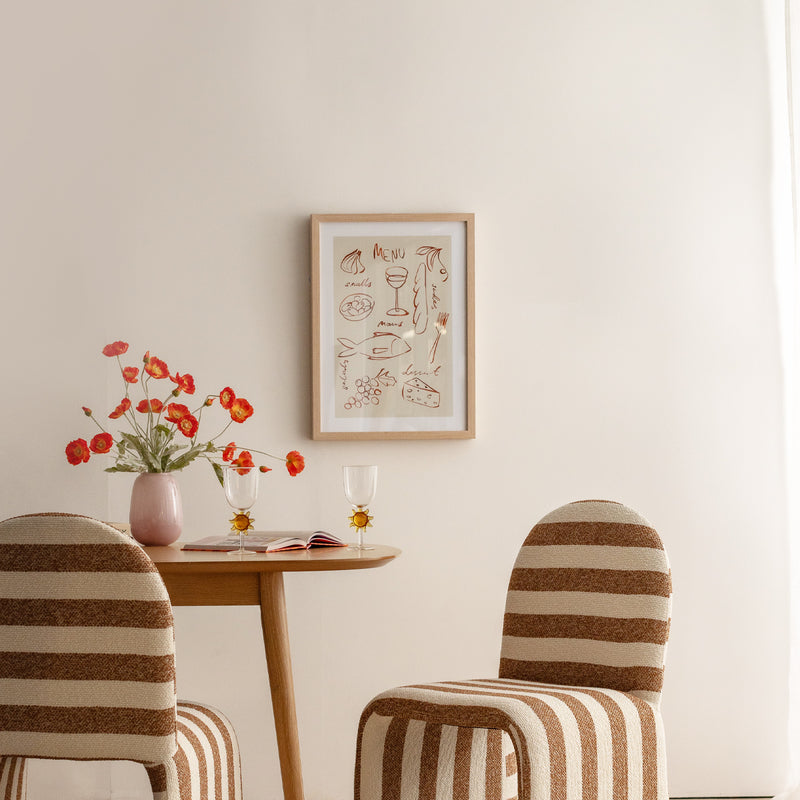 Red / Framed Art Print, No Border / 33 x 45cm