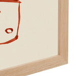 Red / Framed Art Print, No Border / 33 x 45cm