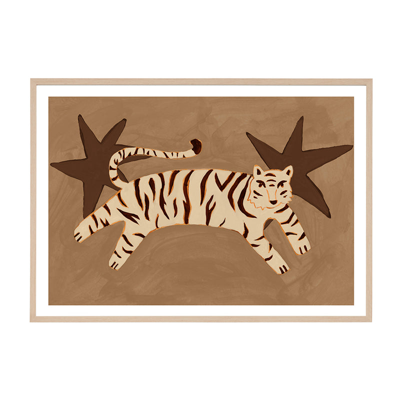 Brown / Framed Art Print / 45 x 33cm