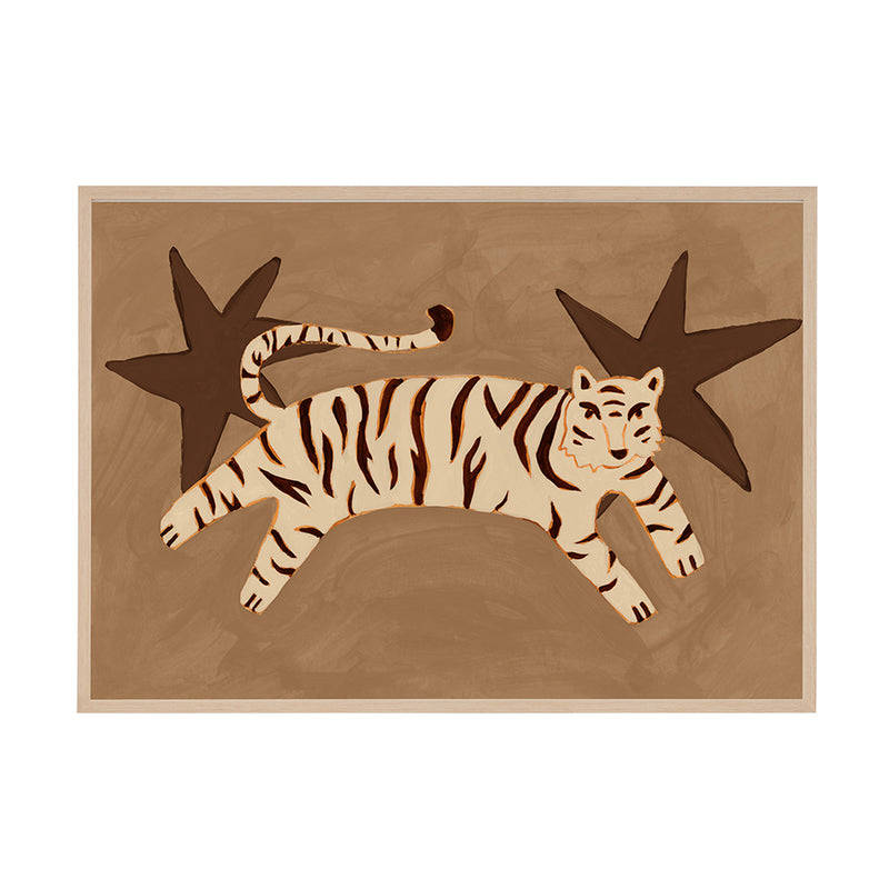 Brown / Framed Art Print, No Border / 45 x 33cm