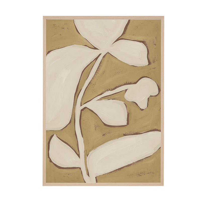 Mustard / Framed Art Print, No Border / 33 x 45cm