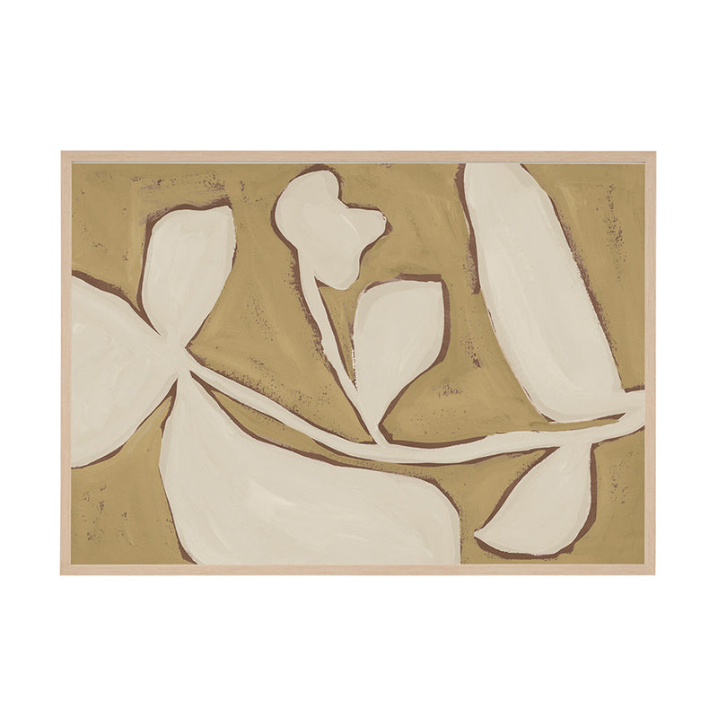 Mustard / Framed Art Print, No Border / 33 x 45cm