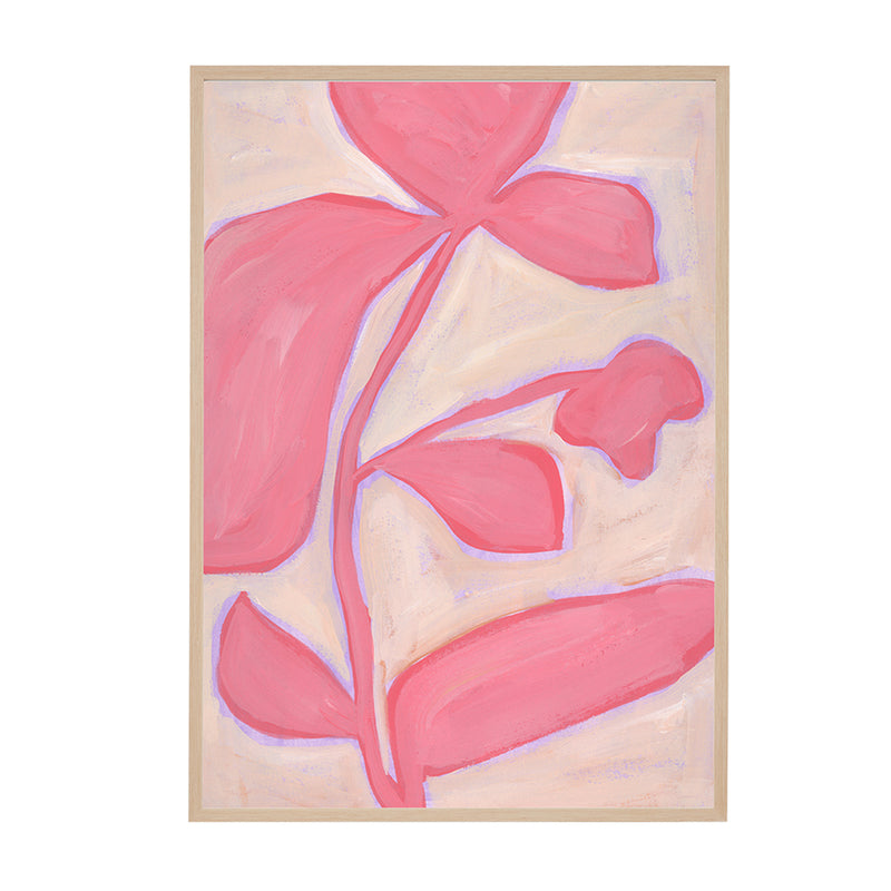 Pink / Framed Art Print, No Border / 33 x 45cm
