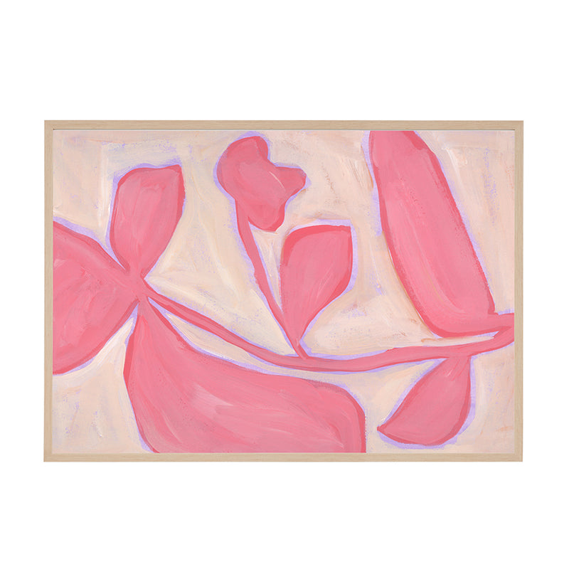 Pink / Framed Art Print, No Border / 33 x 45cm
