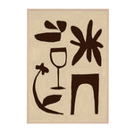 Natural / Framed Art Print, No Border / 33 x 45cm