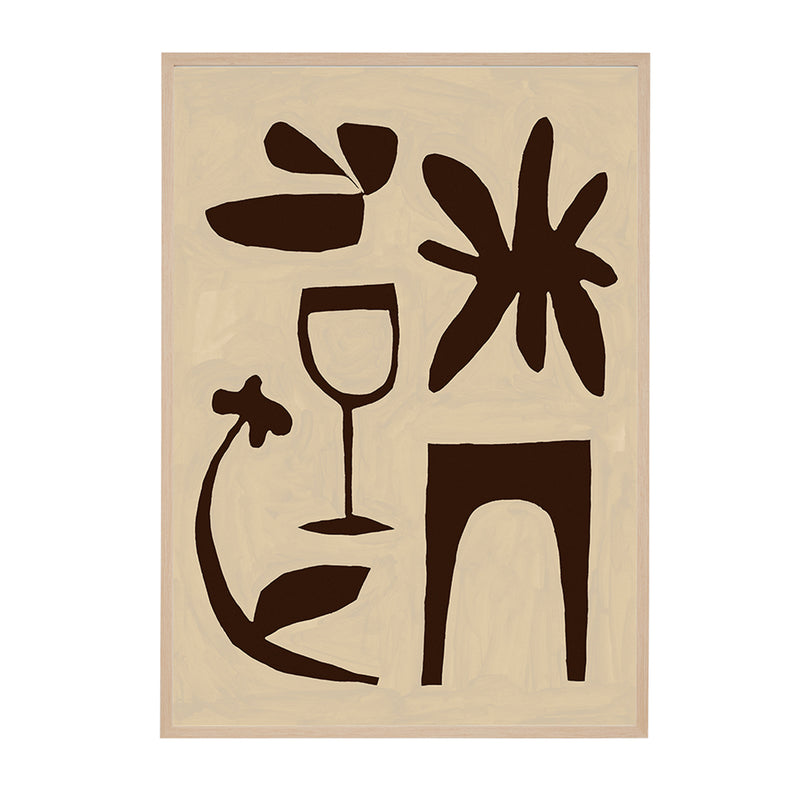 Natural / Framed Art Print, No Border / 33 x 45cm