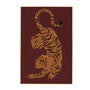 Life X MON Le Tiger Art Print - Burgundy / Framed Canvas / 42 x 62cm