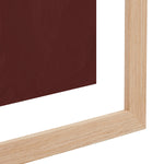 Burgundy / Framed Art Print / 33 x 45cm