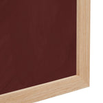 Burgundy / Framed Art Print, No Border / 33 x 45cm