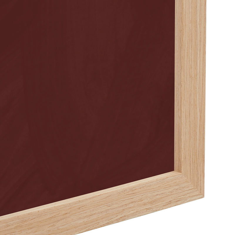 Burgundy / Framed Art Print, No Border / 33 x 45cm