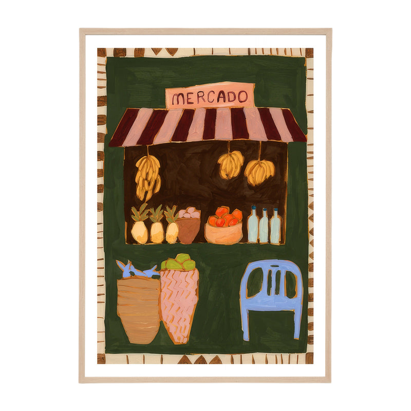 Green / Framed Art Print / 33 x 45cm