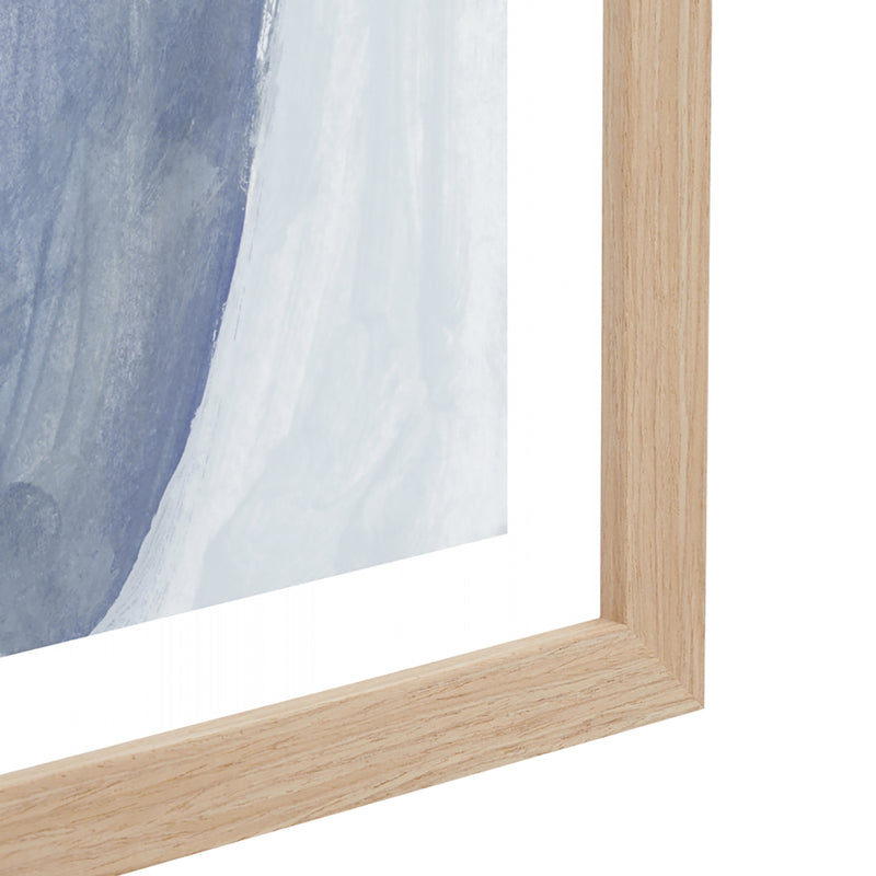 Morning Meditation Blue Framed Print