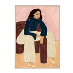 Pink / Framed Art Print, No Border / 33 x 45cm