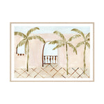 Palm Alfresco Blush Framed Print