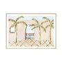 Palm Alfresco Blush Framed Print - 45 x 33cm