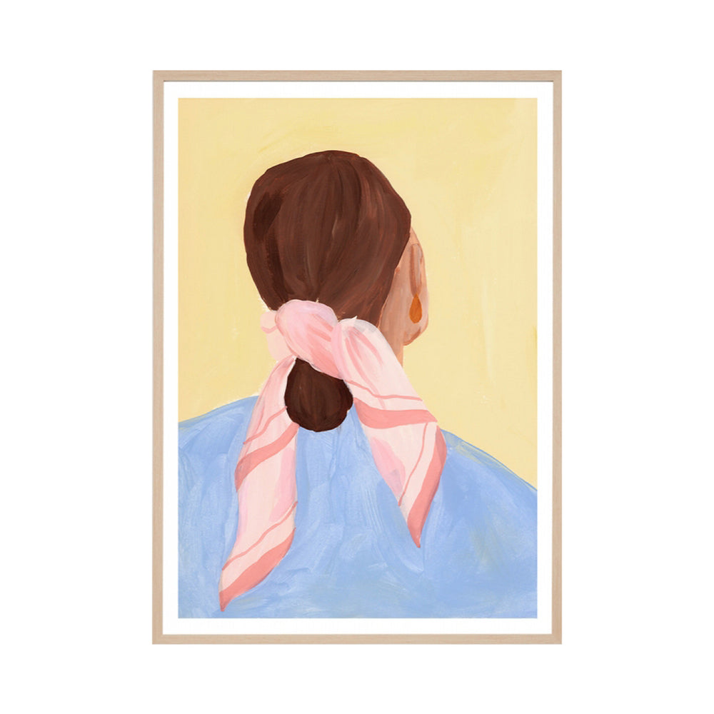 Pensive Portrait Bright 2 Art Print